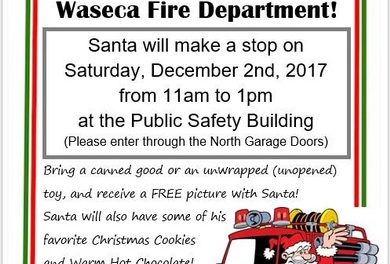 Santa Visits the Fire Department 2017